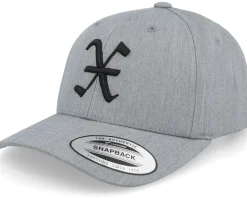 Kids X Letter 3d Heather Grey Adjustable - Kiddo Cap