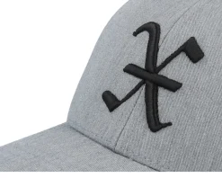Kids X Letter 3d Heather Grey Adjustable - Kiddo Cap