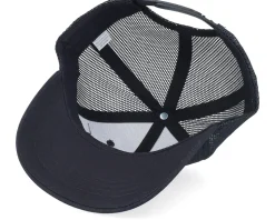 Kids Yellow Tractor Patch Black Trucker - Kiddo Cap