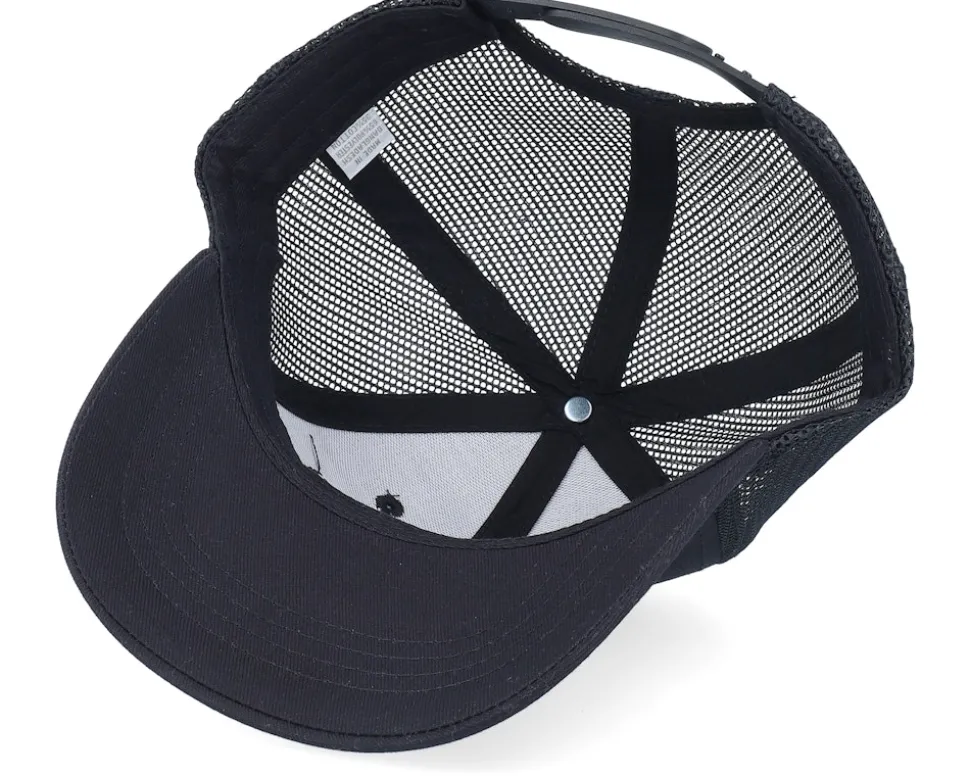 Kids Yellow Tractor Patch Black Trucker - Kiddo Cap