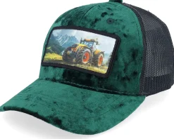 Kids Yellow Tractor Velvet Black Trucker - Calza Pennello