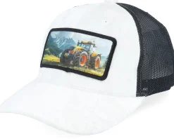 Kids Yellow Tractor Velvet Black Trucker - Calza Pennello