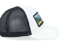 Kids Yellow Tractor Velvet White/Black Trucker - Calza Pennello