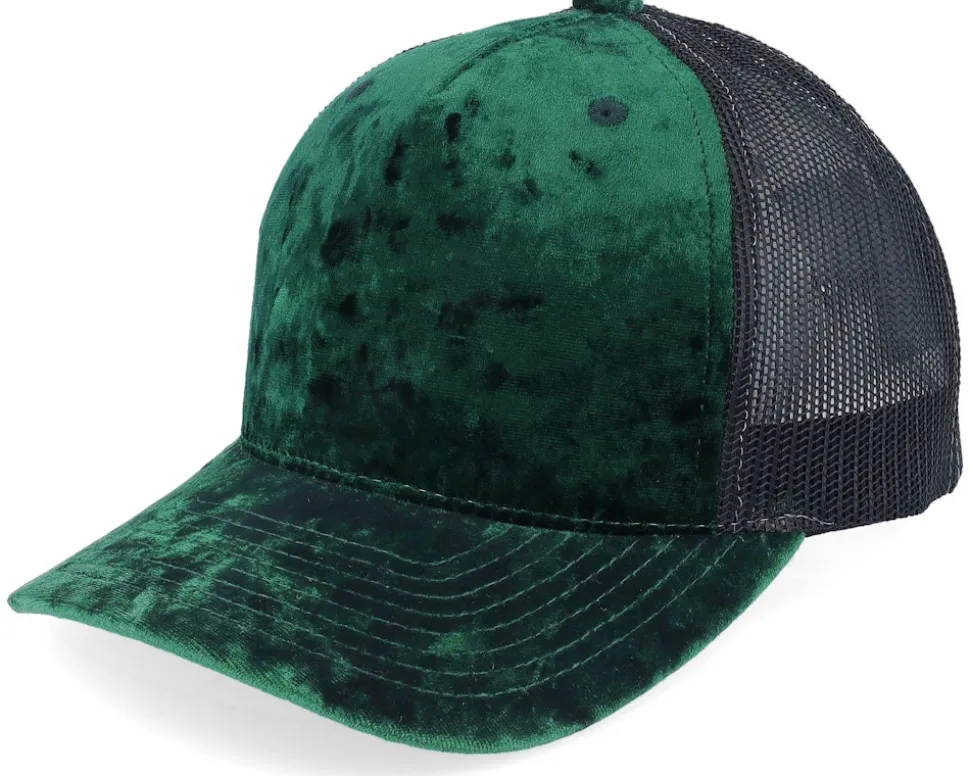 Kids Youth Green/Black Velvet Trucker - Equip