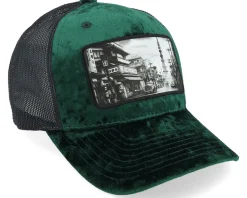 Kids Youth Japan Velvet Green/Black Trucker - Public Domain
