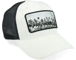 Kids Youth Lunch Atop A Skyscraper Velvet White/Black Trucker - Public Domain