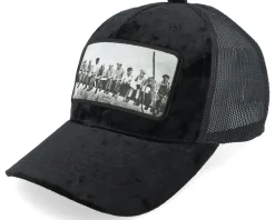 Kids Youth Lunch Atop A Skyscraper Velvet White/Black Trucker - Public Domain