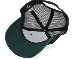 Kids Youth Lunch Atop A Skyscraper Velvet Green/Black Trucker - Public Domain