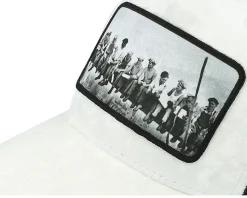 Kids Youth Lunch Atop A Skyscraper Velvet White/Black Trucker - Public Domain