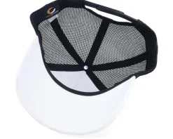 Kids Youth White/Black Velvet A-Frame Trucker - Equip