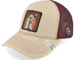 King Khaki/Burgundy Trucker - Public Domain