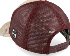 King Khaki/Burgundy Trucker - Public Domain