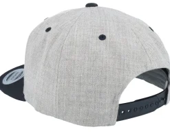King Of Lion Big Patch Heather Grey/Black Snapback - Calza Pennello