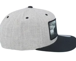 King Of Lion Big Patch Heather Grey/Black Snapback - Calza Pennello