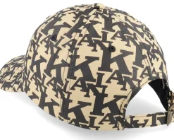 Kk Signature Retro Logo Cap Sand/Black Dad Cap - Karl Kani