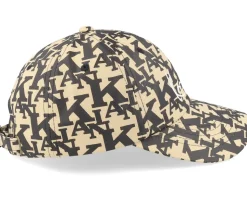 Kk Signature Retro Logo Cap Sand/Black Dad Cap - Karl Kani