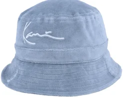 KK Signature Velvet Bucket Light Blue - Karl Kani