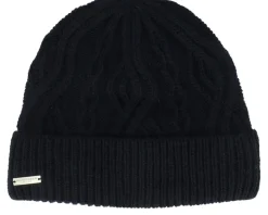 Knitted Beanie Black Cuff - Seeberger