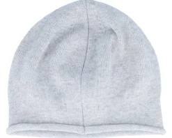 Knitted Smoke Grey Beret Beanie - Seeberger