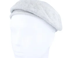 Knitted Smoke Grey Beret Beanie - Seeberger