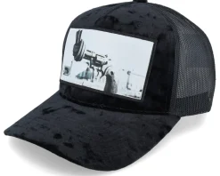 Knotted Gun Velvet Black A-frame Trucker - Calza Pennello
