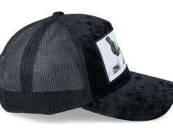 Knotted Gun Velvet Black A-frame Trucker - Calza Pennello