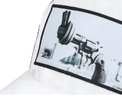 Knotted Gun Velvet White/Black A-frame Trucker - Calza Pennello