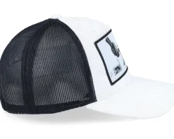 Knotted Gun Velvet White/Black A-frame Trucker - Calza Pennello