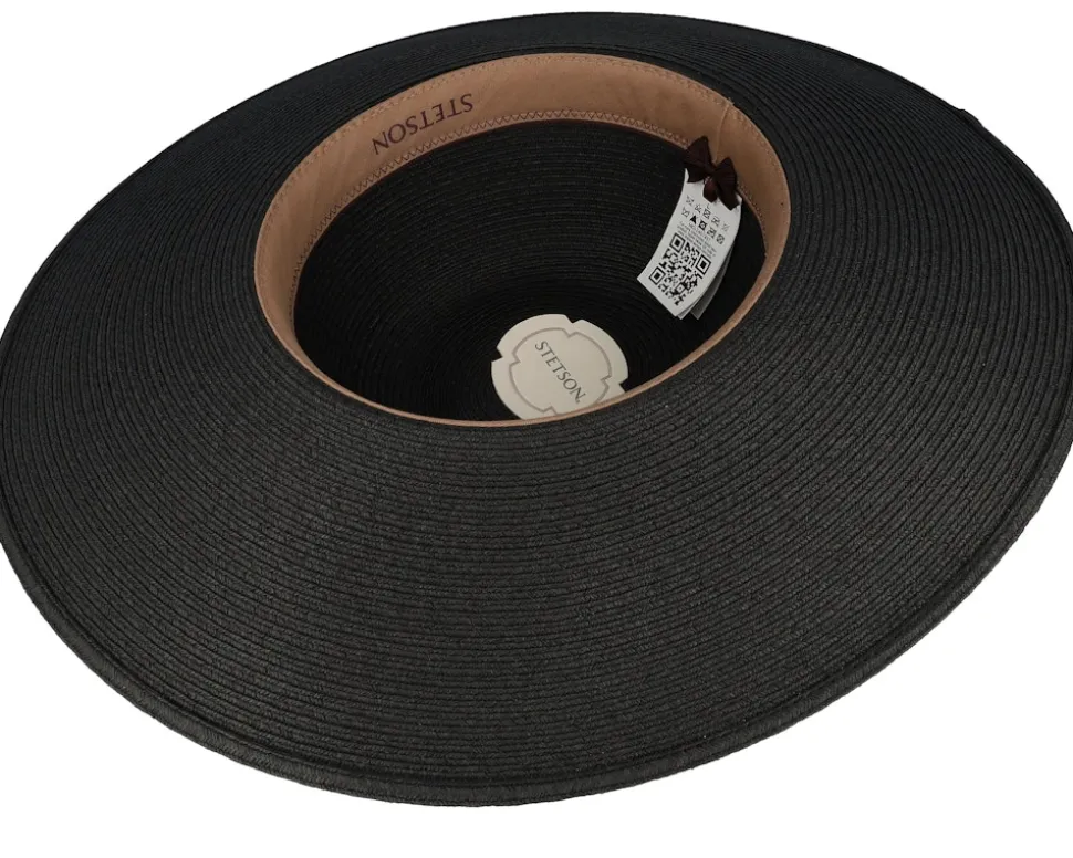 Ladies Toyo Black Sun Hat - Stetson