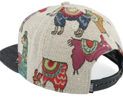 Lama Linen Black Snapback - Djinns