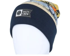 Land Ho Beanie Navy Cuff - Salty Crew
