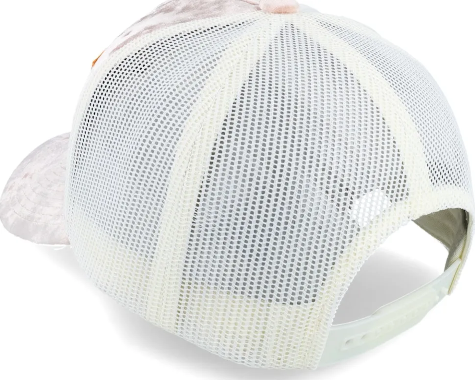 Las Vegas Sign Velvet Peach/Ivory A-frame Trucker - Calza Pennello