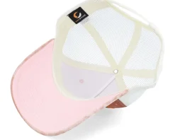 Las Vegas Sign Velvet Peach/Ivory A-frame Trucker - Calza Pennello