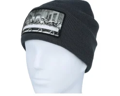 Last Supper Beanie Graphite Grey Cuff - Calza Pennello