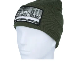 Last Supper Beanie Olive Green Cuff - Public Domain
