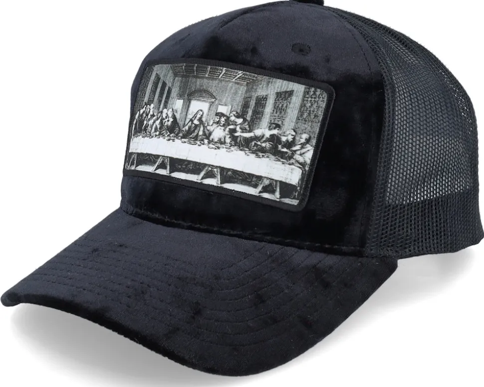 Last Supper Black Velvet Trucker - Public Domain