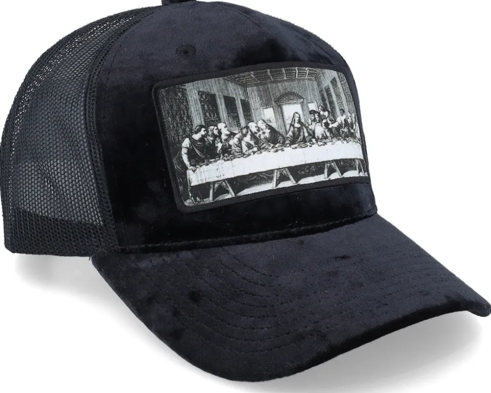Last Supper Black Velvet Trucker - Public Domain