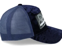 Last Supper Navy/Navy Velvet Trucker - Public Domain