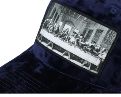 Last Supper Navy/Navy Velvet Trucker - Public Domain