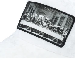 Last Supper White Velvet Trucker - Public Domain