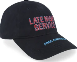Late Night Service Black Dad Cap - Les Deux