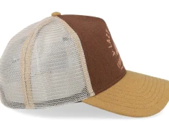 Lazy Barista Beige/Brown/Creme A-Frame Trucker - Djinns