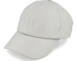 Leather Baseballcap White Adjustable - Seeberger