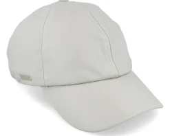 Leather Baseballcap White Adjustable - Seeberger