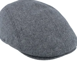 Lennart Pure Wool Blend Grey Flat Cap - Mayser