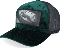 Leopard Big Patch Velvet Black Trucker - Calza Pennello