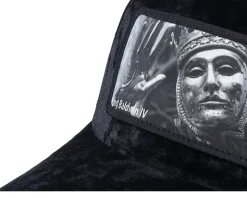 Leper King Baldwin Iv Velvet Black A-Frame Trucker - Calza Pennello