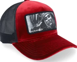Leper King Baldwin Iv Velvet Red/Black A-Frame Trucker - Calza Pennello