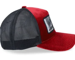 Leper King Baldwin Iv Velvet Red/Black A-Frame Trucker - Calza Pennello
