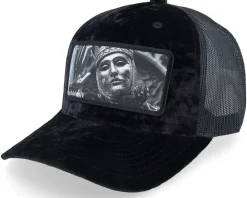 Leper King Baldwin Iv Velvet Black A-Frame Trucker - Calza Pennello